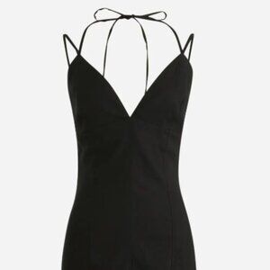 Collection halter-tie V-neck sheath dress